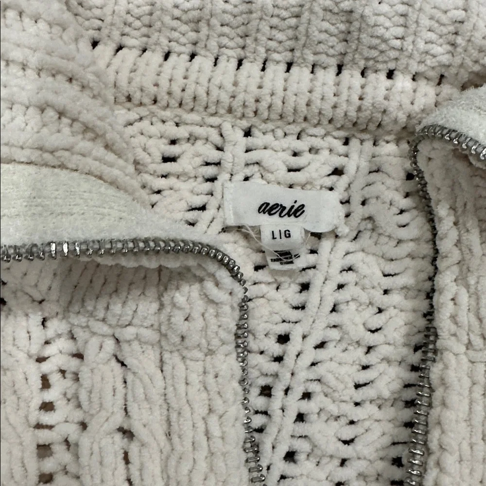 Aerie Cream Cowl Neck Sweater - Picture 2 of 5